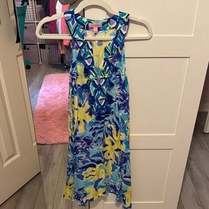 Lilly Pulitzer Blue and Yellow Sleeveless Dress